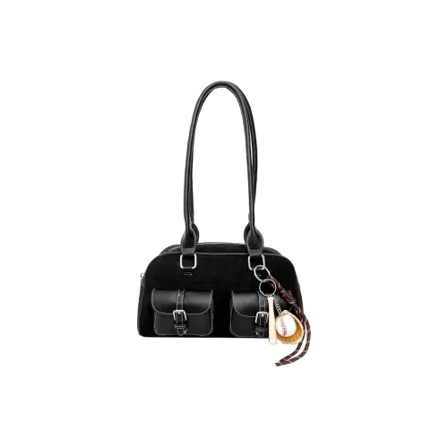 Worm's Home Замша Сумка через плечо Стандартная Женская Многоцветная