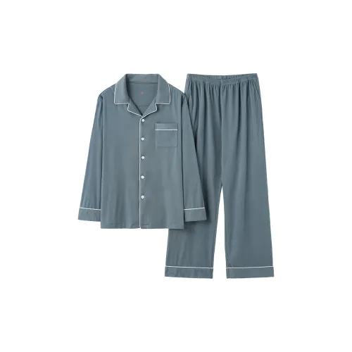 Urban Beauty Серый Синий Унисекс Пижамные комплекты