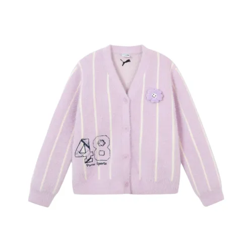 PUMA Свитер Sportstyle Series Фиолетовый Цветочный Дизайн Tones Детский