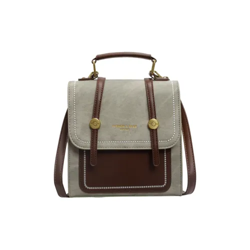 Xmithie ПУ (полиуретан) Рюкзак On The Плечо Стандартный Женский Экрю Черный Коричневый Деним Синий