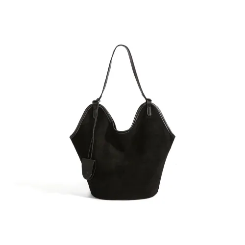 WHERE WHAT WHO Кожа Бархат Сумка на плечо Стандартная Женская Черная Коричневая Хаки