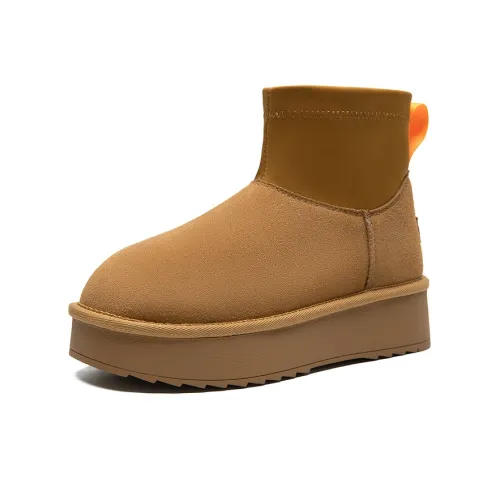 ZHR Северо-восточный Тонкий хлопок Обувь 12 см Зимние ботинки Женские