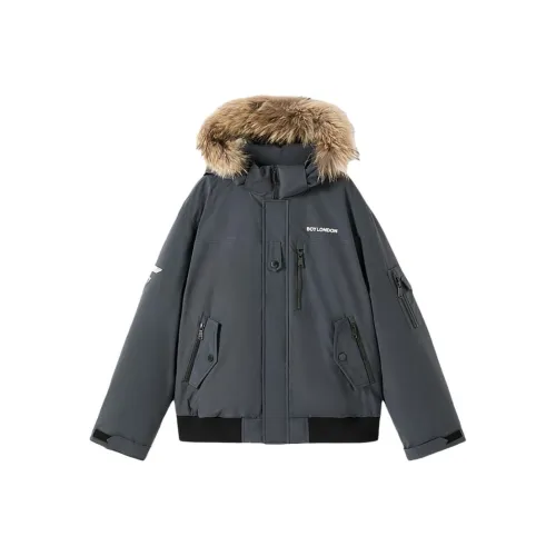 Boy London Серый Унисекс Пуховики