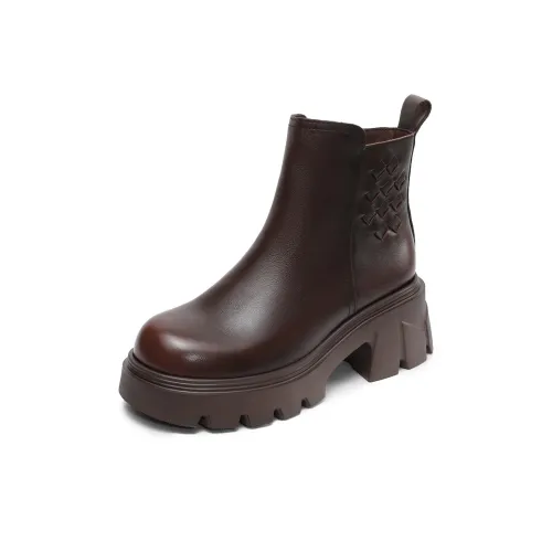 SENJIALUO 11,5 см Мартин Ботинок 6,0 см Женский