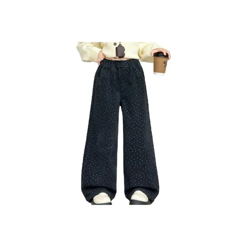 Rindu Вязаные тренировочные брюки осенний корейский стиль гороховый узор