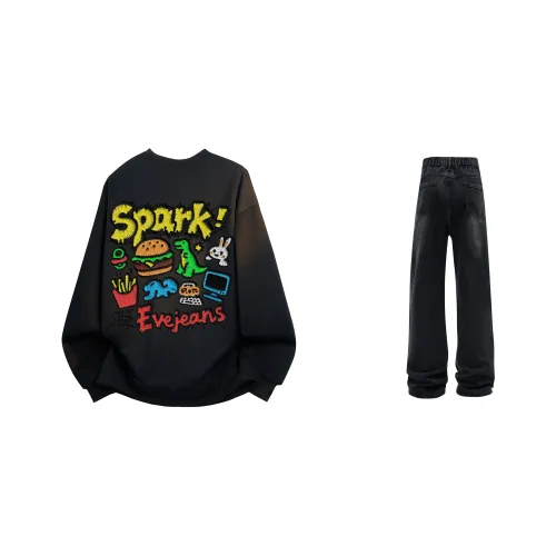 YIWEN Унисекс Свитшот Комплекты