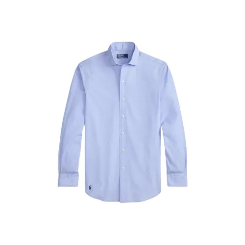 Polo Ralph Lauren Blue с White Lettering Мужские Рубашки