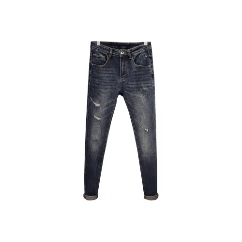 YONGYAN Синий Мужской Джинсы