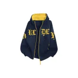 Темно-синий, синий и желтый цвет [тяжелый полиэстер-хлопок]