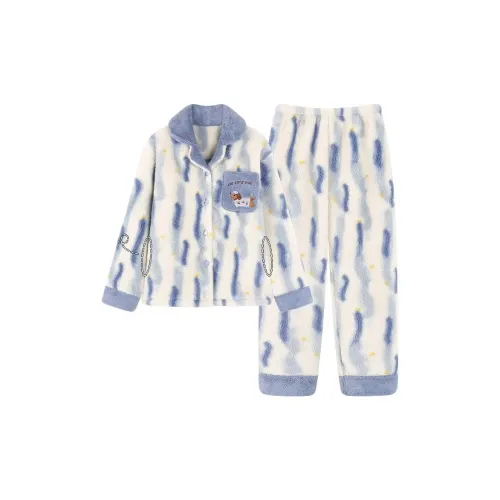 XIAOLIZI Полосы Такса Женские Пижамные Комплекты