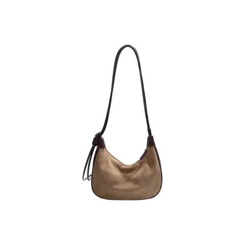 BGAY Замша Сумка через плечо Стандартная Женская Хаки Коричневый Кофейный