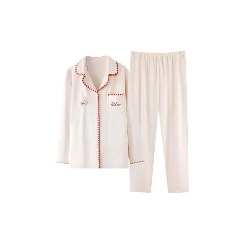 Cotton Gene Белый Женский Пижамный Комплект