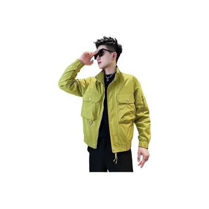 LINGSHI Неоновый зеленый унисекс куртки