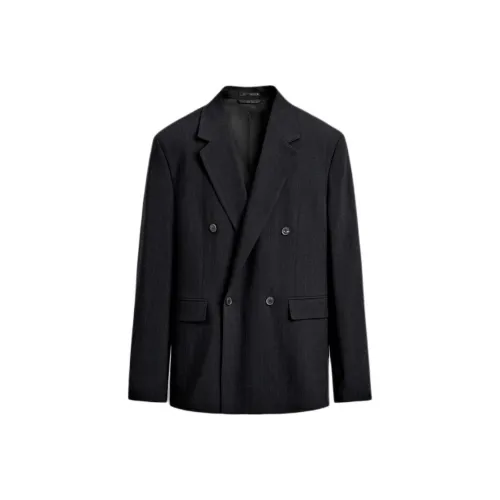 ZARA Глубокий морской синий Мужской Деловые костюмы