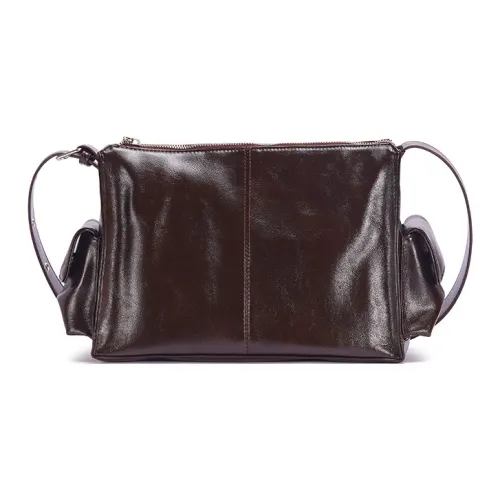 Dubaolu Сумка через плечо из синтетической кожи стандартная женская кофейного серого черного цвета