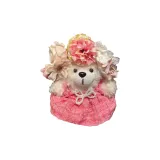 Розовый цветочный ободок + юбка