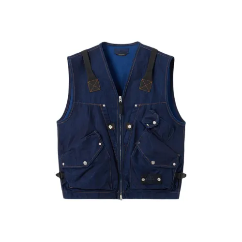 STONE ISLAND Denim Research Синий Мужской Жилеты