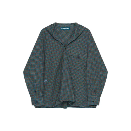 NAMESAKE Зеленый клетчатый узор мужские куртки