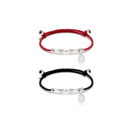 Mount Wutai 999 Fine Серебряный Браслет Шнурки Унисекс