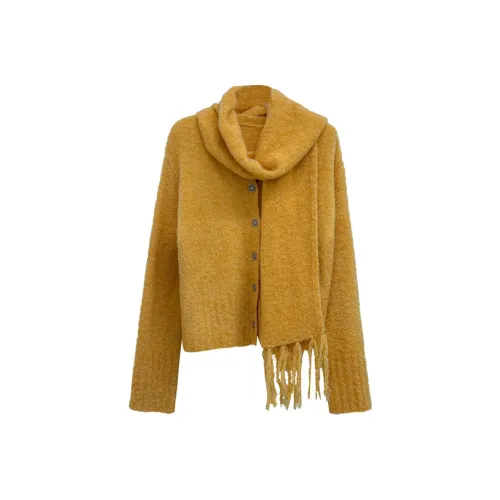 MIMIZI Оранжевый с Шерсть не рекомендуется для стирки в машине Женские Повседневные костюмы