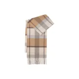 Верблюжий бежевый клетчатый