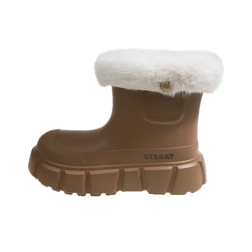 ST SAT Модный Удобный Повседневный Термический Водонепроницаемый Увеличивающий высоту Короткие Снежные ботинки Женские