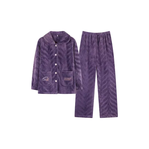 Shivs Домашний Комплект для Женщин Темно-фиолетовый