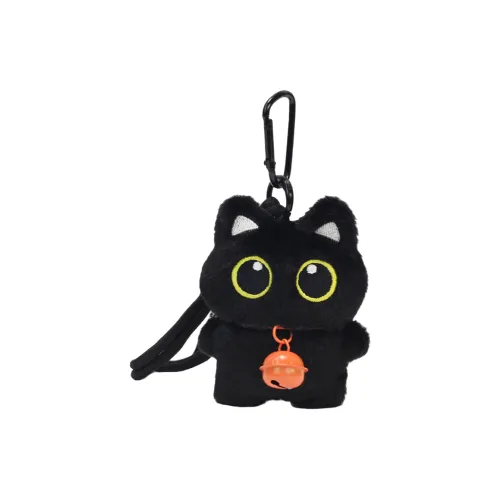 Whoops Cute Meow Черный Кот Брелок Плюшевая Подвеска 10 см Рекомендуемая Высота