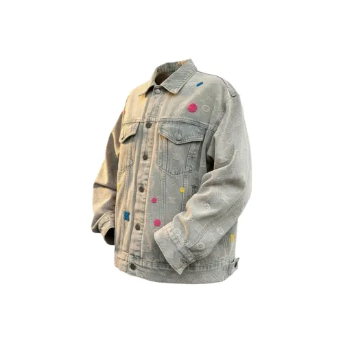 MIORGERSY [Роскошь Модный Грязно-желтый] Унисекс Джинсовые куртки