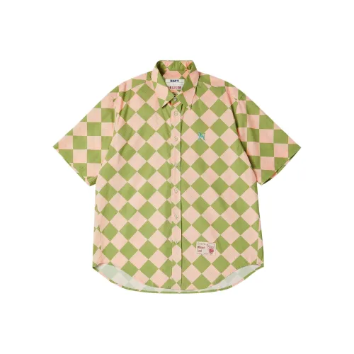 Beyond Closet Оливково-зеленые унисекс рубашки