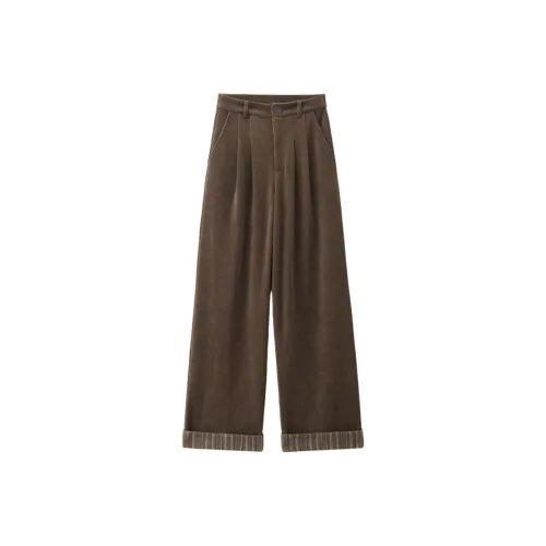 Giordano 08 Какао-коричневый Женские Повседневные Брюки