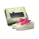 Белый, Желтый (Розовый, Шнурки для обуви) [Премиум, Улучшенный - Более Удобный и Прочный - Рекомендация менеджера магазина]