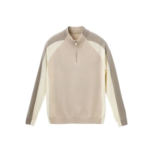 Mr.Bu Мягкий Марля Абрикос Мужские Свитера