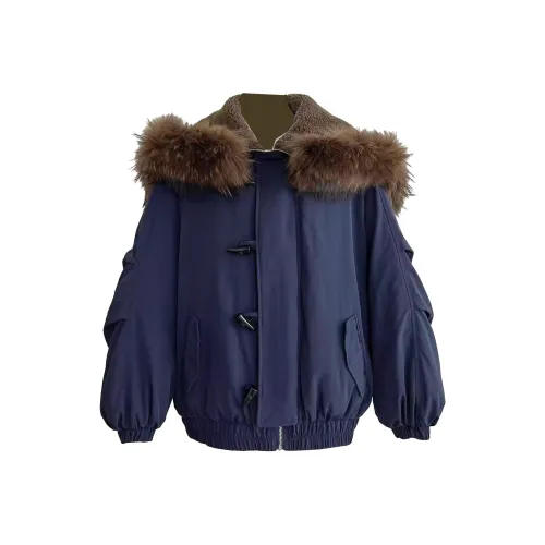 ABBY GODDESS Зимняя пуховая куртка Женская Темно-синяя