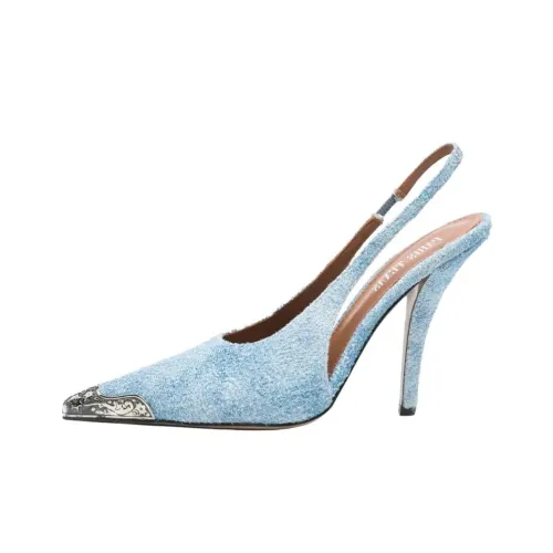 Paris Texas Jessica Western Narrow Heel High Heels 10,5cm Women's Blue Париж Техас Jessica Западный Узкий Каблук Высокие Каблуки 10,5см Женский Синий