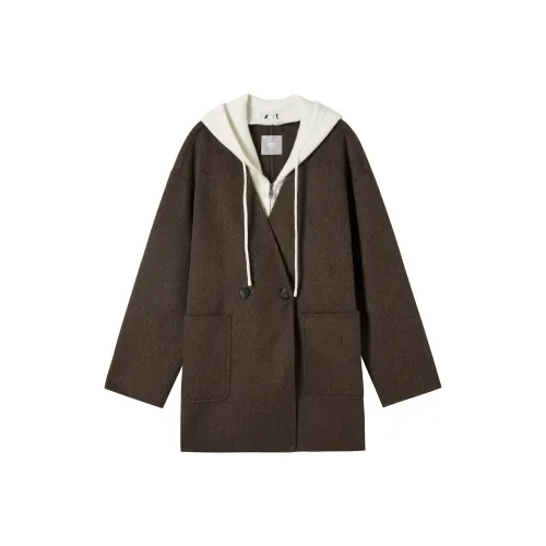 DIALOGUE Коричнево-кофейное женское пальто