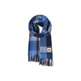 Небесный синий в клетку