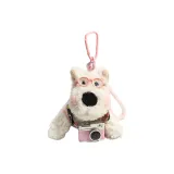 Бело-розовый свитер, розовая фототехника, вестерний хайленд