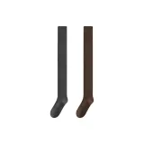 [Флисовая подкладка, без манжеты, противоскользящий] Темно-серый, темно-кофейный