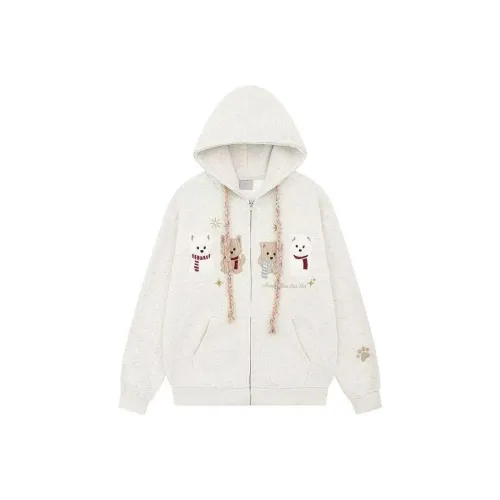 IUNOP Кардиган на молнии Свитшот Женский