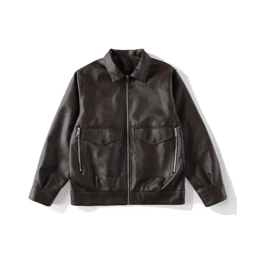 XLUUD Мужские кожаные куртки