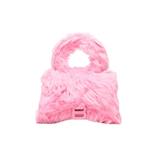 Balenciaga Плюшевая сумка Hourglass сумка на плечо сумка через плечо женская розовая