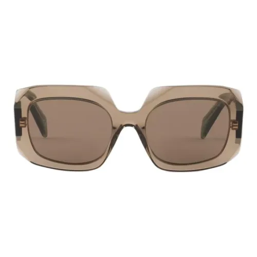 PRADA Ацетат Квадратные Солнцезащитные Очки Унисекс Земляной Тон