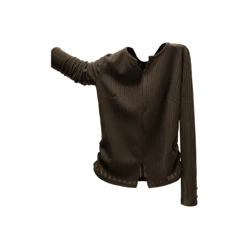 Cypress House Темный кофейный Женский Трикотаж