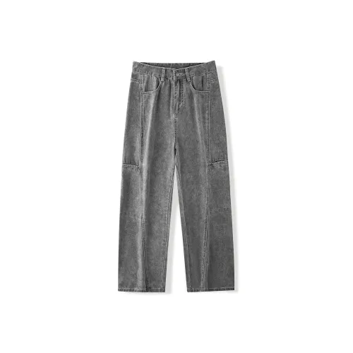 98SQUID Gray Unisex Casual Pants 98SQUID Серый Унисекс Повседневные Штаны