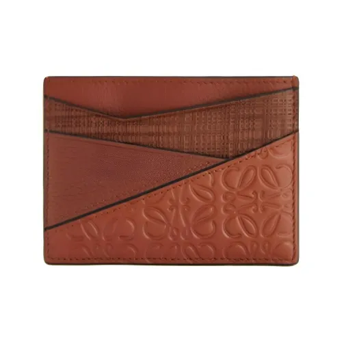 LOEWE Пазл Телячья кожа Картхолдер Обычный Женские Свет Земляной желтый