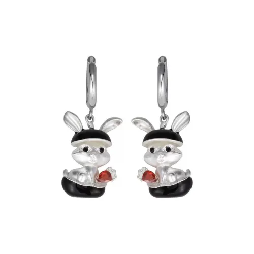 ZWU Сплав Стекло с глазурью Женские серьги из лата