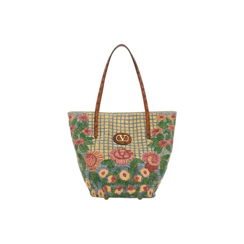 Valentino Vlogo Плетеная соломенная сумка через плечо женская многоцветная