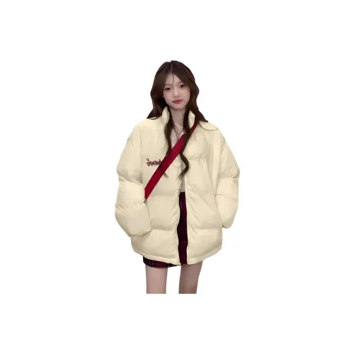 GUOZHEN Айвори Женские пуховики