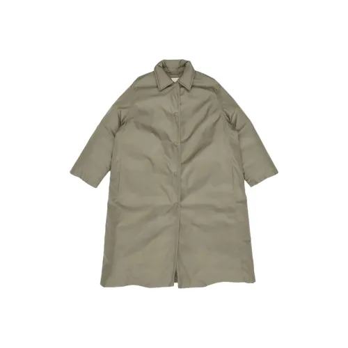 JIL SANDER Светлый оливковый женский пальто